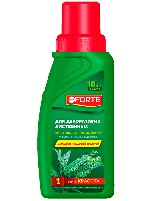 Bona Forte Для декоративно-лиственных, КРАСОТА, флакон 285 мл.