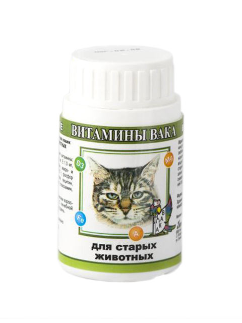 Витамины ВАКА для кошек "Для старых животных"