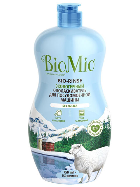 Ополаскиватель для посудомоечной машины 750мл BioMio "Bio-Rinse" экологичный
