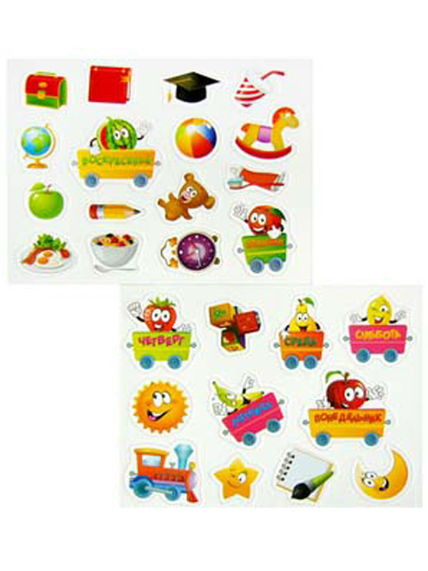 Дни недели на магните 13х17 см, 2 шт