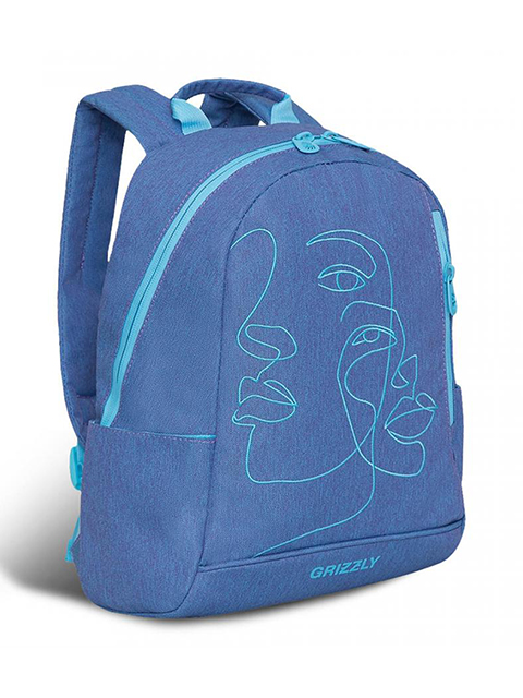 Рюкзак молодежный "GRIZZLY" 32х45х13 см, 1 лаванда