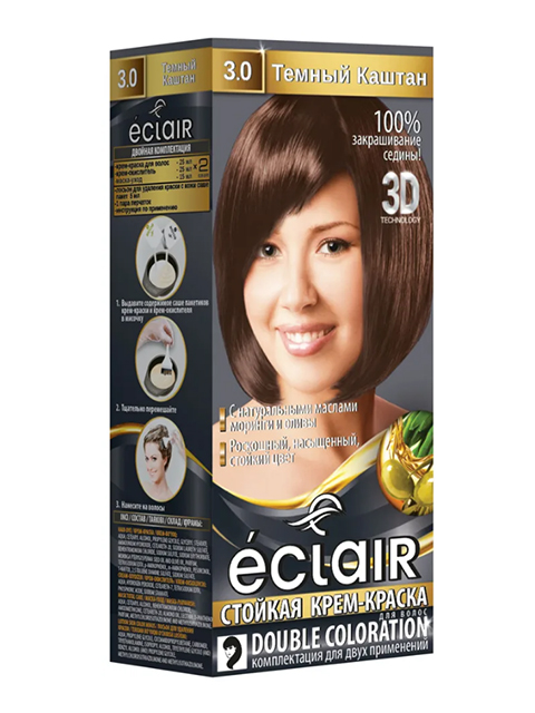 Краска для волос ECLAIR 3.0 Темный каштан
