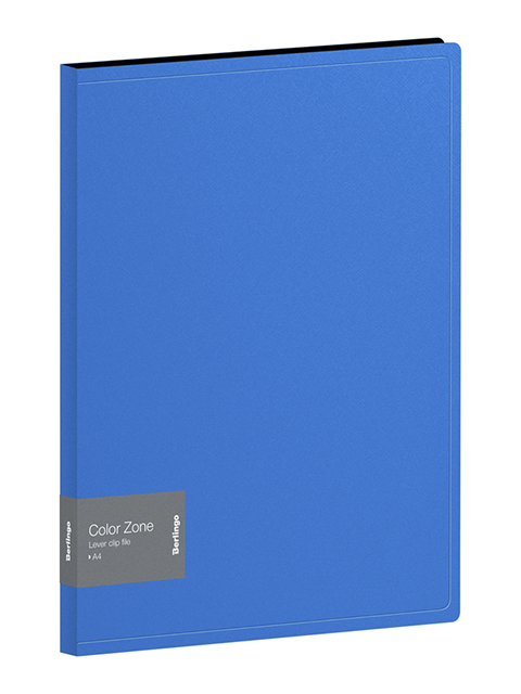 Папка А4 с зажимом Berlingo "Color Zone" 17 мм, 1000мкм, синяя