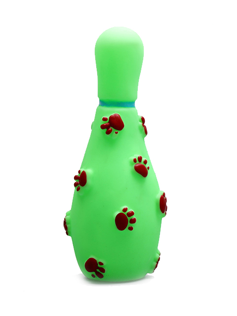 Игрушка для собак "Кегля" 14 см, зеленая