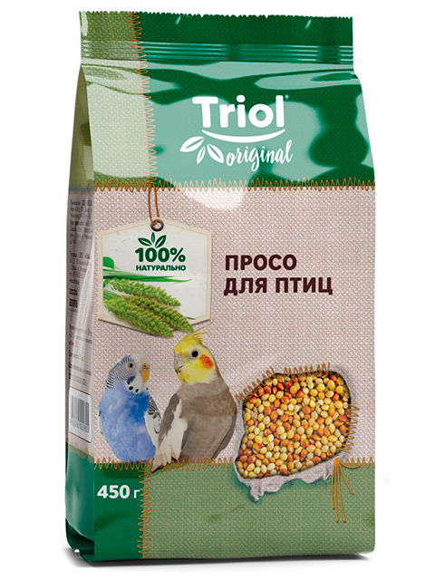 Корм "Triol Original" просо для птиц 450г пакет