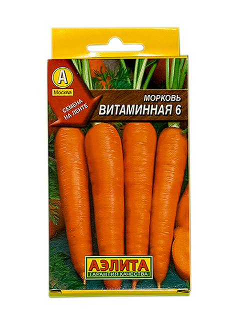 Морковь на ленте Витаминная 6 R, 8 м Аэлита