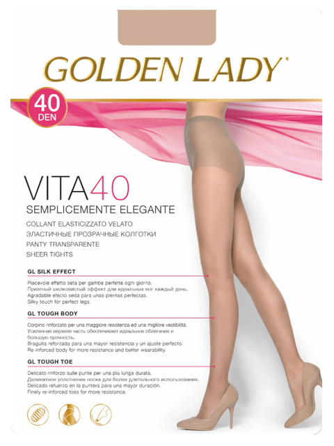 Колготки женские Golden Lady "Vita 40" Daino 3-M