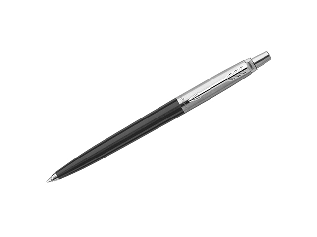 Ручка шариковая автоматическая PARKER "Jotter Black" 1 мм, синяя, в упак.