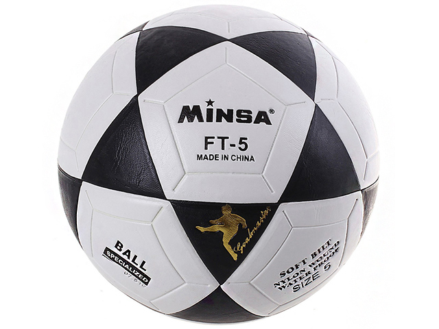 Мяч футбольный "MINSA" 32 панели, PVC 3 подслоя, размер 5,