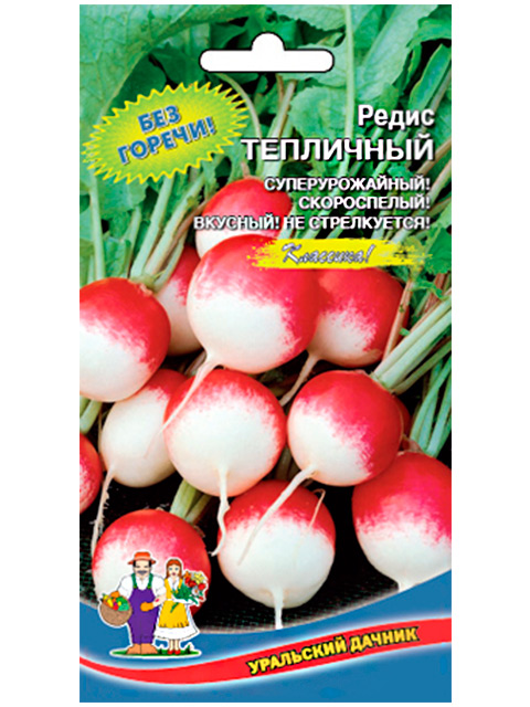 Редис Тепличный, ц/п, Уральский дачник