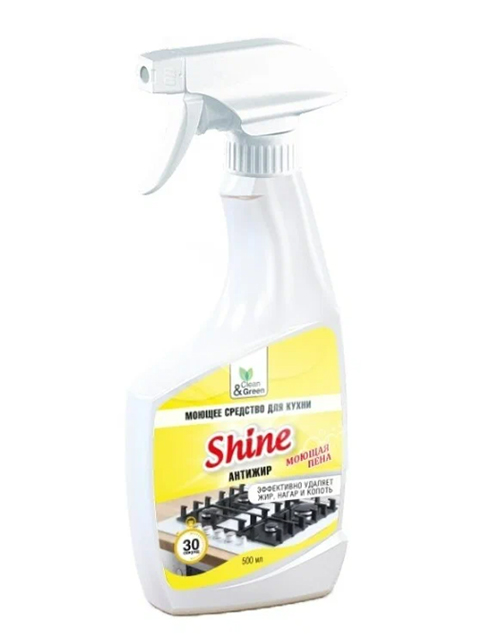 Clean&Green СЧС 500мл "Shine" Моющее средство для кухни, курок