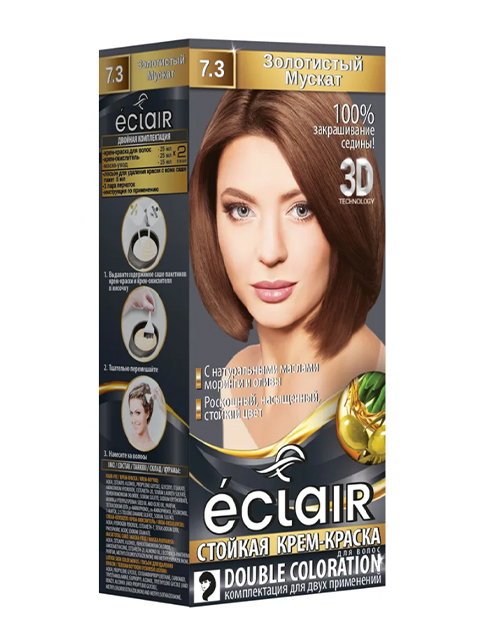 Краска для волос ECLAIR 7.3 Золотистый мускат