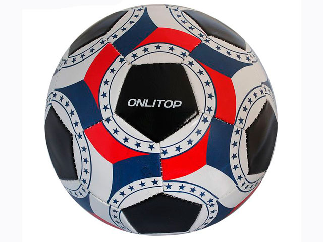 Мяч футбольный "ONLITOP" 32 панели, PVC 2 подслоя, машинная сшивка, размер 5