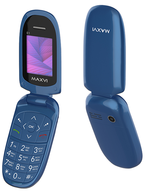 Мобильный телефон Maxvi E1 Blue
