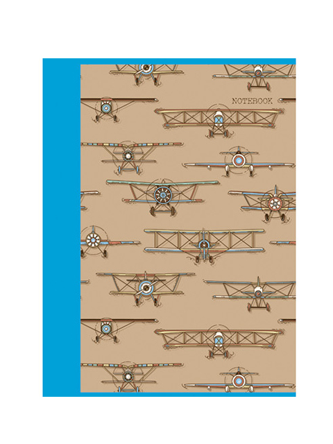 Тетрадь А4 48 листов клетка Listoff "Аэропланы" обложка хромэрзац