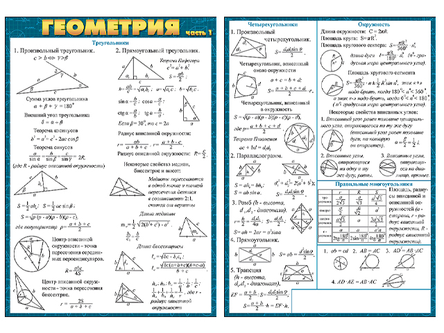 Геометрия схемы 7 класс