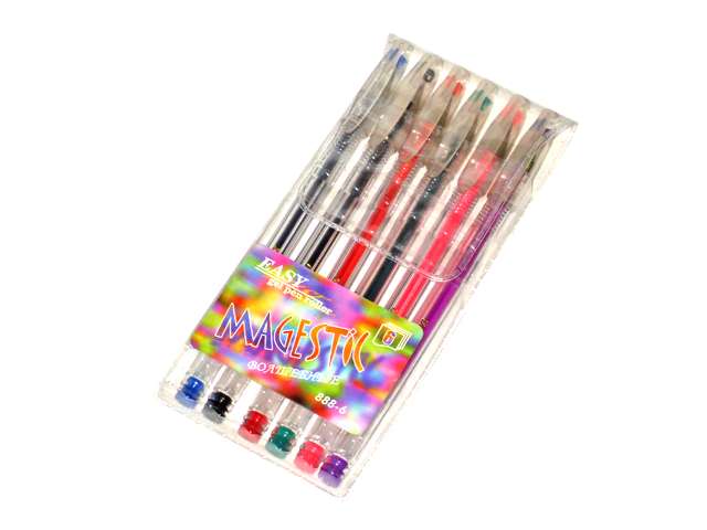 Набор гелевых ручек "Josef Otten. EASY" 6цв. в ПВХ упаковке