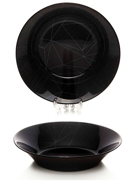 Набор тарелок глубоких "Pasabahce Invitation" d-220мм, 6 шт, упрочненное стекло