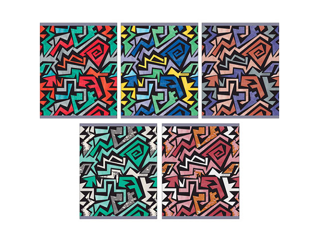 Тетрадь А5 48 листов в клетку Unnika "Яркий стиль" обложка мелованный картон, на скрепке