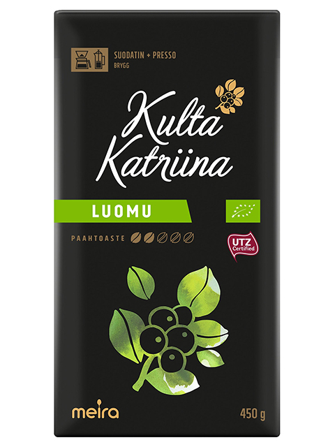Кофе молотый жареный Kulta Katriina "Luomu", 450г