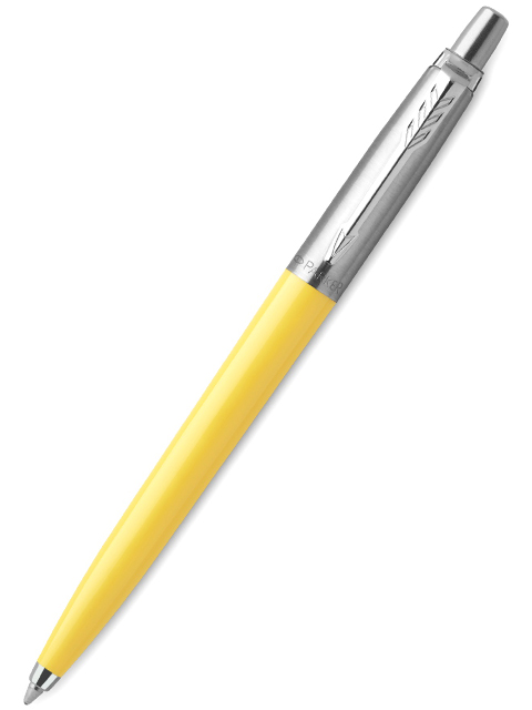 Ручка шариковая автоматическая PARKER "Jotter Yellow CT" синяя, 1,0мм, пластик. корпус, блистер