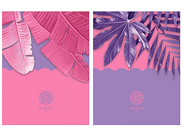 Бизнес-блокнот А5 80 листов клетка БиДжи "Love violet" обложка 7БЦ, матовая ламинация