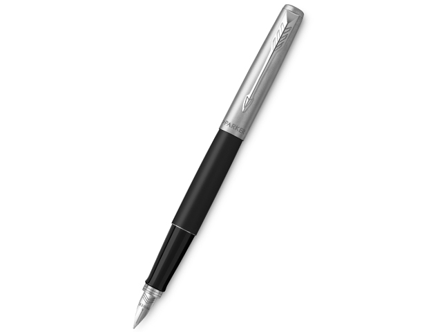 Ручка перьевая PARKER "Jotter" Bond Street Black CT линия средняя, подар. упак.