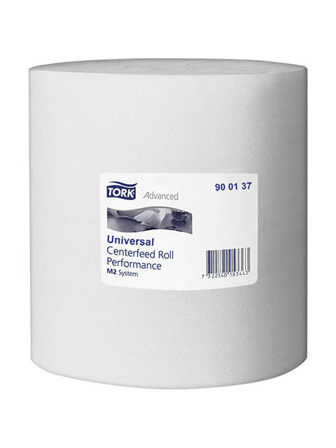 Протирочная бумага (полотенце) в рулонах Tork "Universal" (М2) ЦВ, 1-слойная, 275м/рул, белый