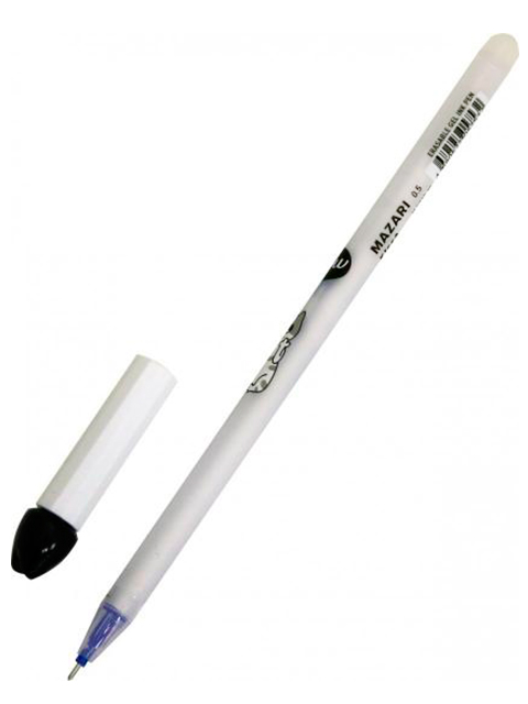 Ручка "пиши-стирай" гелевая Mazari "KISSA" 0,5 мм, синяя