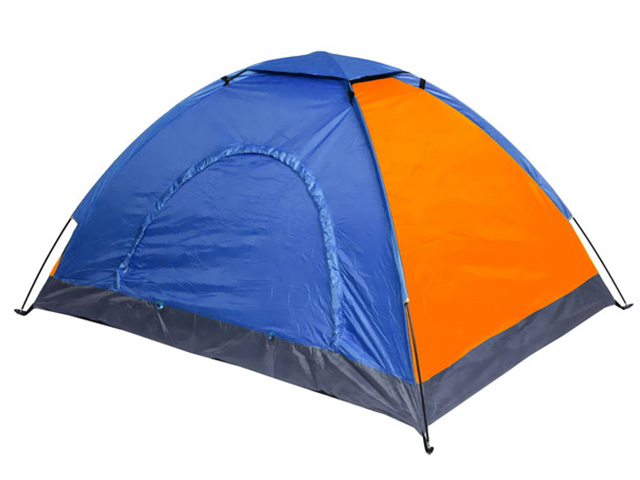 Палатка двухместная "Турист Мастер. Ангара-2" 200х150х110см, сине-оранжевый