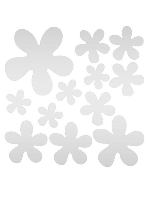 Термонаклейка световозвращающая (набор) Blicker "Цветы" белые
