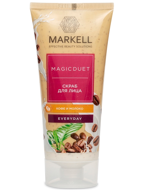 Скраб для лица Markell "Magicduet. Кофе и молоко" 100мл.