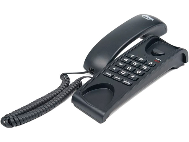 Телефон Ritmix RT-007 проводной, черный