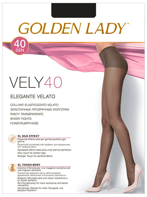 Колготки женские Golden Lady "Vely 40" Nero 3-M
