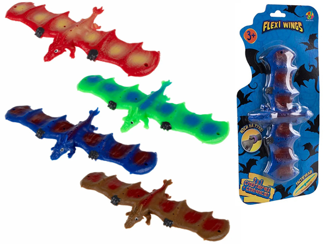 Игрушка Flexi Wings 2в1 Супертянучка + Слэп-браслетв виде дракона