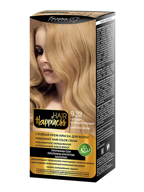 Крем-краска для волос HAIR Happiness 9.32 Бежевый блондин