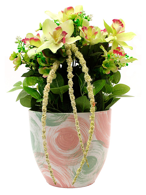 Горшок для цветов "Помпадур" №2, d-12, Высокий овал, керамика