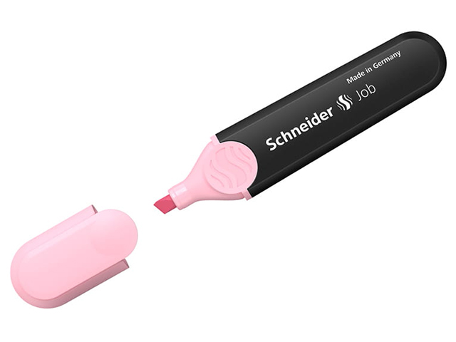 Текстовыделитель Schneider "Job" пастельный розовый, 1-5 мм
