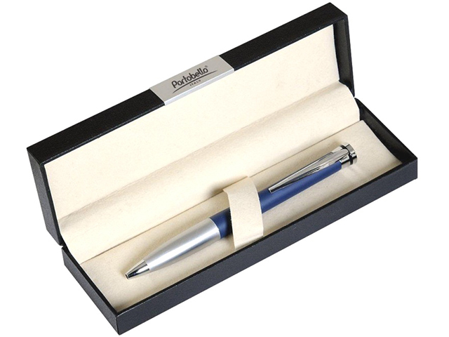 Ручка шариковая с поворотным механизмом Portobello "Megapolis" 0.7мм, синяя, в подарочной упаковке