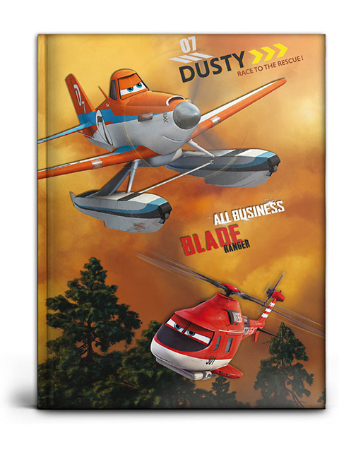 Записная книжка А6 48 листов клетка Проф-Пресс "Самолеты: Огонь и вода" обл. 7БЦ