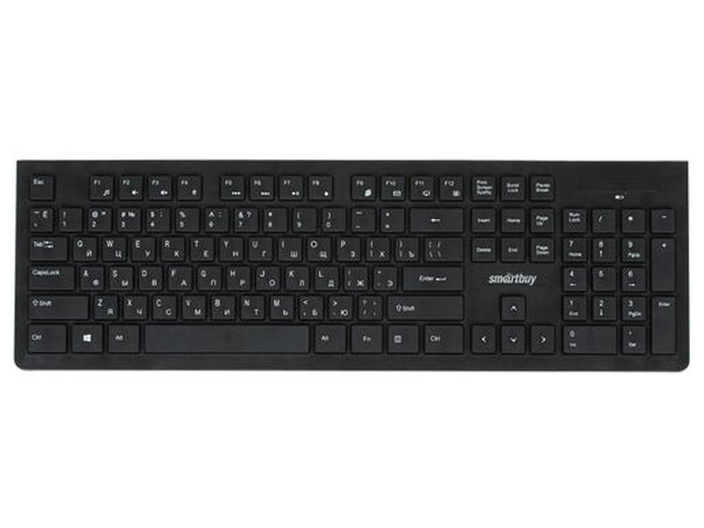 Клавиатура беспроводная Smart Buy "ONE 206" мультимедийная, подсветка, Anti-Ghost, USB, черная