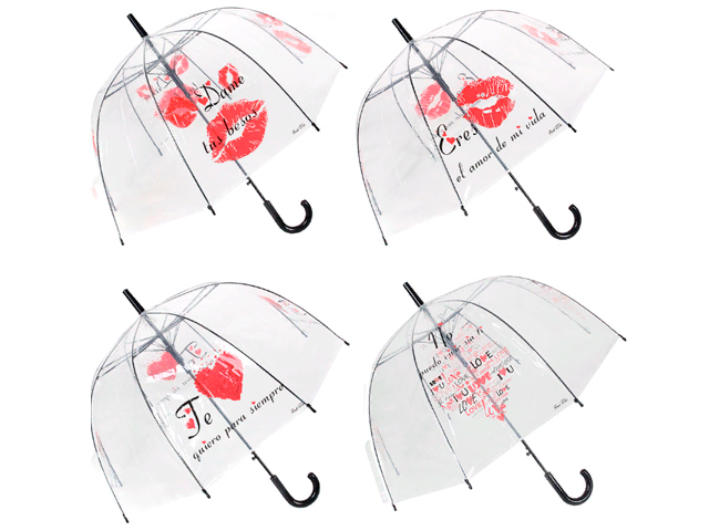 Зонт-трость женский, 8 спиц, d=60см, 4 дизайна