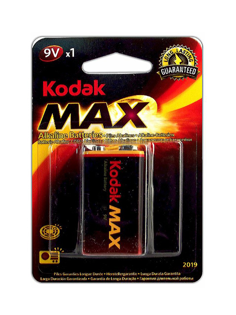 Батарейка щелочная (крона) Kodak MAX 6LR61-1BL (1 шт) блистер
