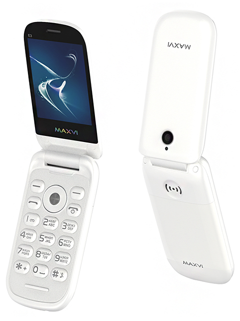 Мобильный телефон раскладушка Maxvi Е3 White