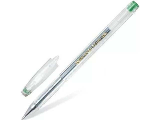 Ручка гелевая Crown "Hi-Jell Roller/Color" 0,7 мм, светло-зеленая