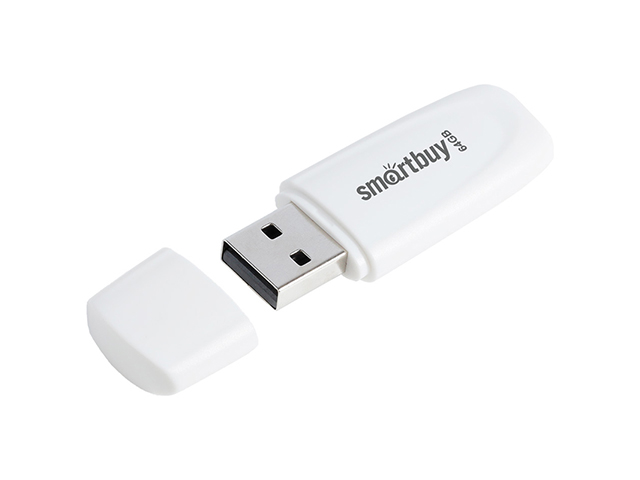 Флэш-диск Smart Buy "Scout"  64GB, USB 2.0 Flash Drive, белый
