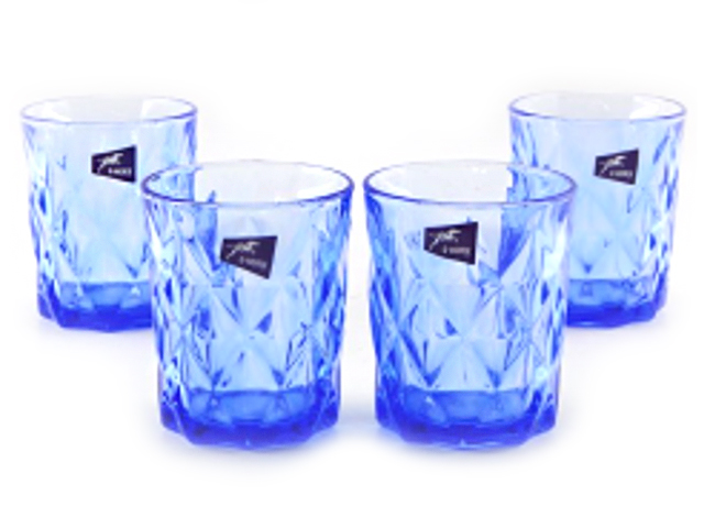 Набор стаканов "Blue Marine" 4шт. в упак., 320мл, стекло