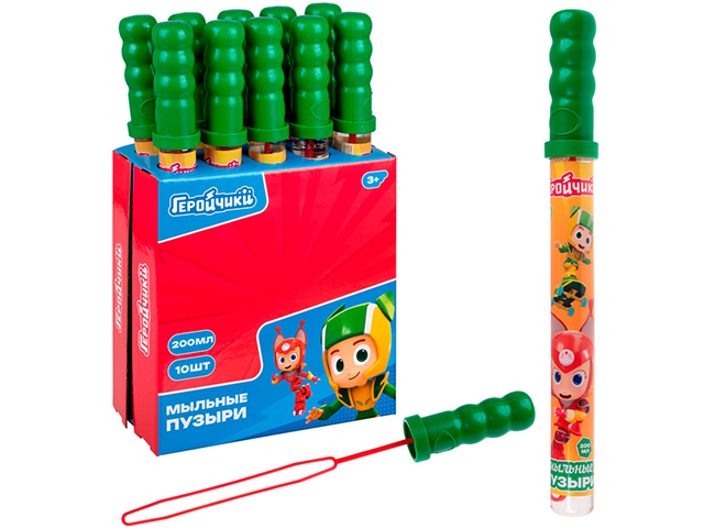 Мыльные пузыри "Геройчики" 200мл, колба