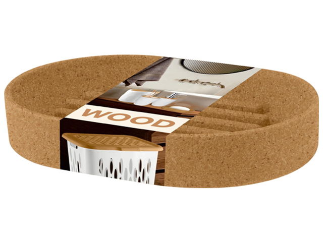 Мыльница  "Keeplex Wood" 12x8,3x2см