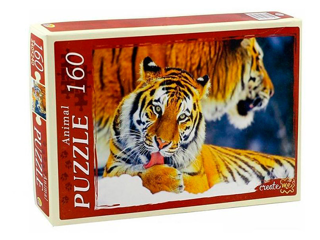 Пазлы 160 элементов 340х240 Рыжий кот "Тигры"